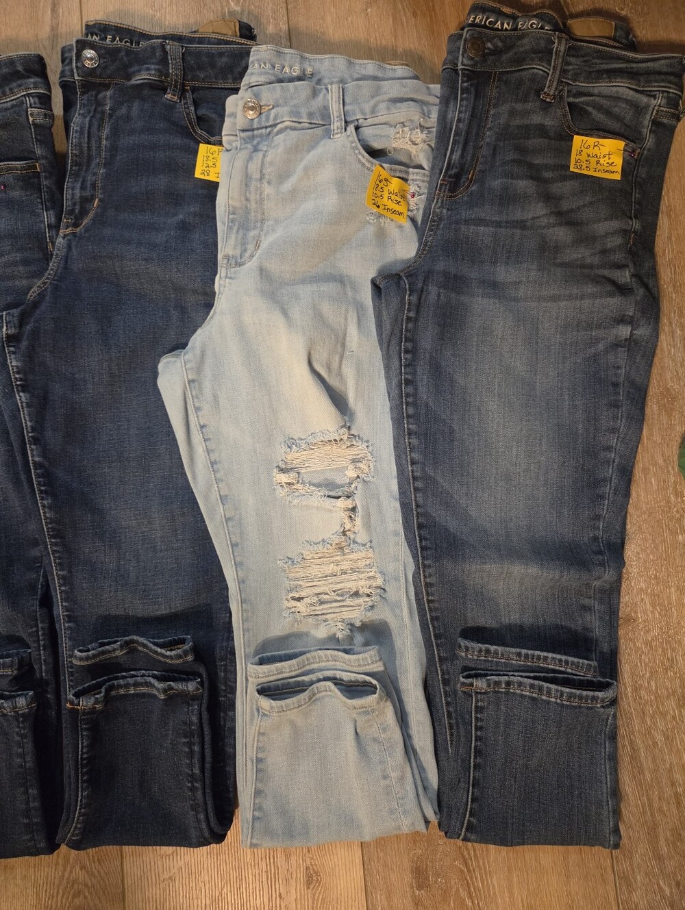 BUNDLE American Eagle Outfitters EUC Size 16R and one 16S, size on tags 5 pair - Picture 4 of 8